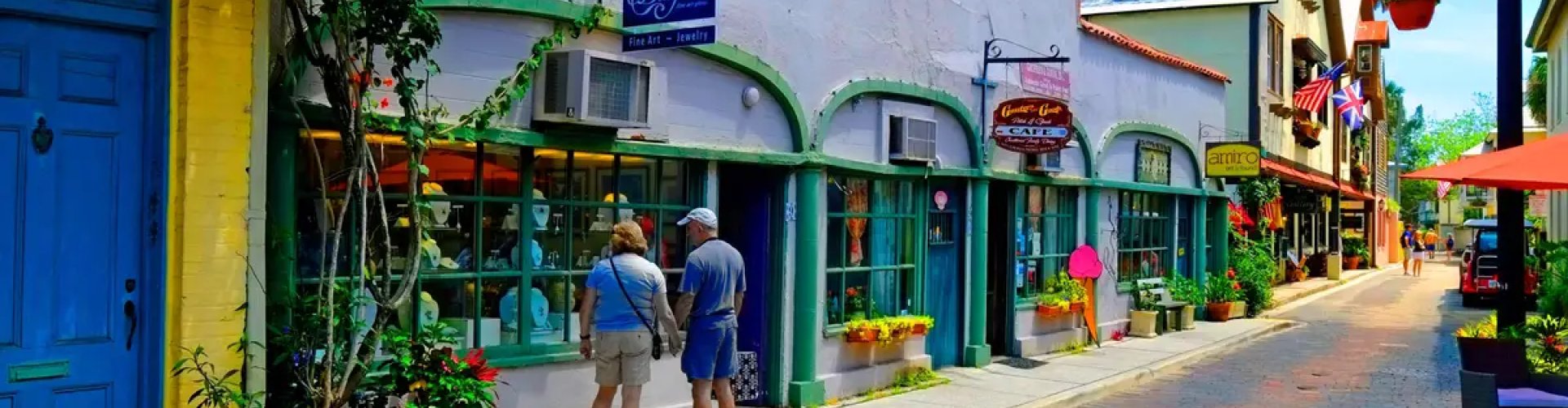 St Augustine, FL, US skyline at sunset