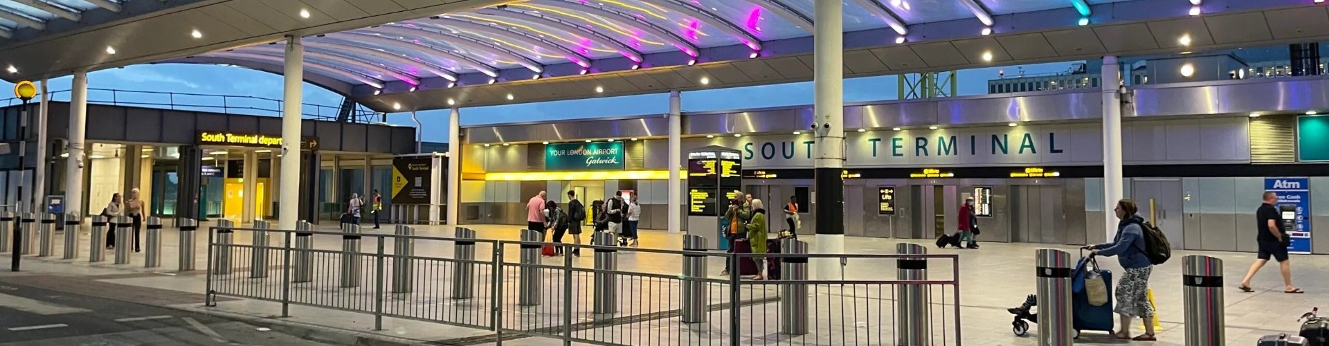 Gatwick Airport, UK and surrounding area