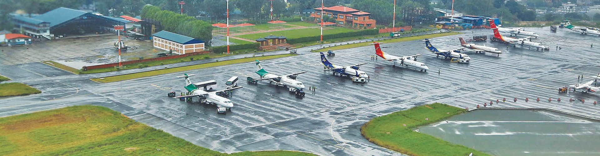 Tribhuvan Intl Airport, NP landscape