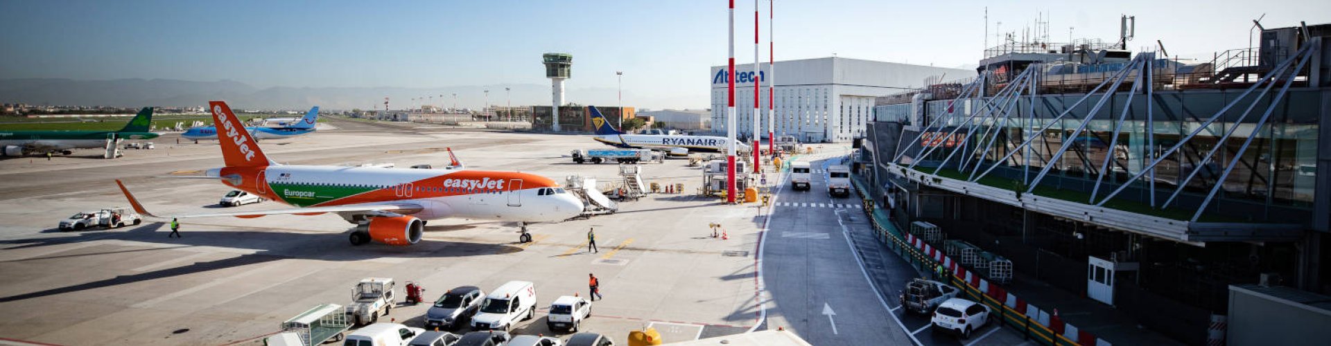 Sunset view near Capodichino Airport, IT