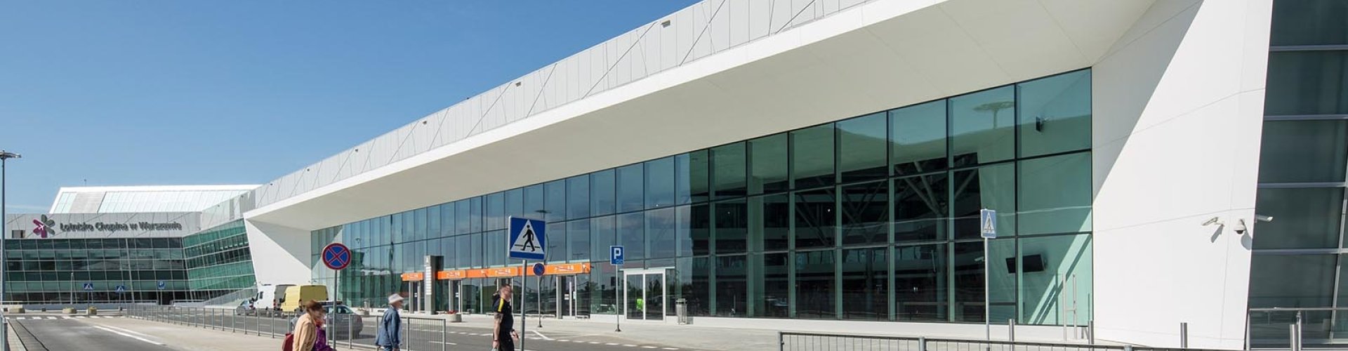 View of Chopin Airport, PL from runway